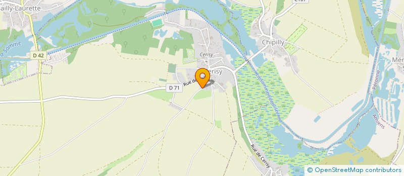 localisation de l'entreprise PICARDIE ELEVAGE à CERISY