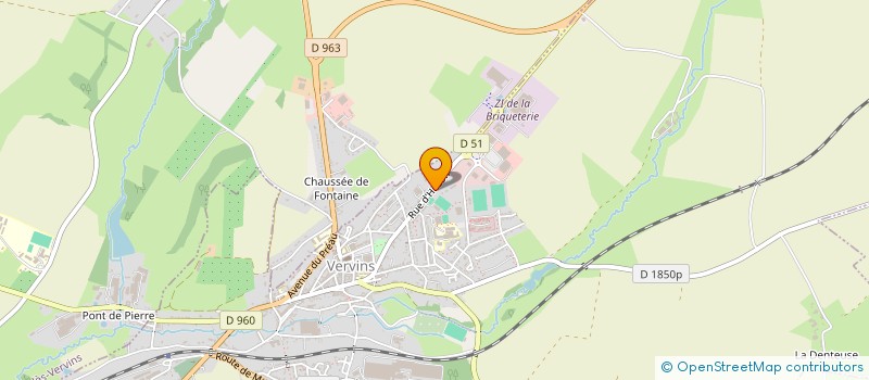 localisation de l'entreprise PICARDIE EMBALLAGES à VERVINS