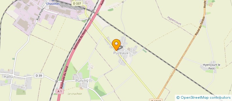 localisation de l'entreprise PICARDIE ENROBES à PUZEAUX