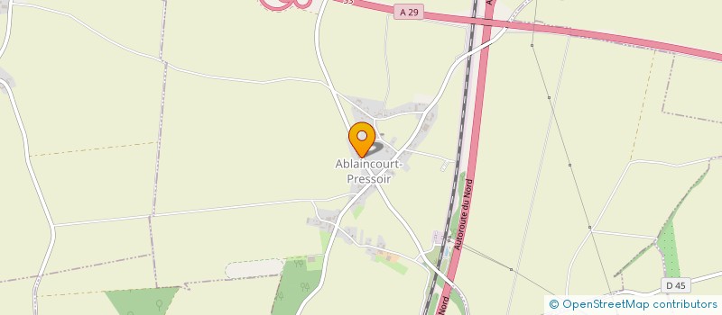 localisation de l'entreprise PICARDIE NEGOCE à ABLAINCOURT-PRESSOIR