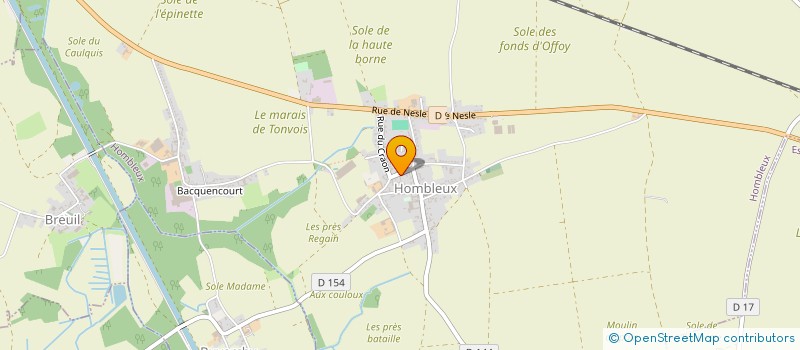 localisation de l'entreprise PICARDIE TELESERVICES à HOMBLEUX