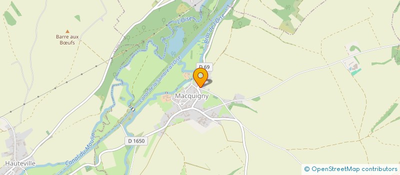 localisation de l'entreprise PICARDIE TRAVAUX PUBLICS (P.T.P) à MACQUIGNY
