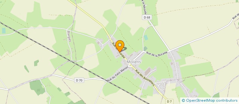 localisation de l'entreprise PICARDIE VEGETAUX  MOLIENS