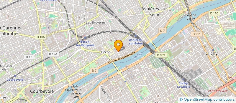 localisation de l'entreprise PICARO à COURBEVOIE