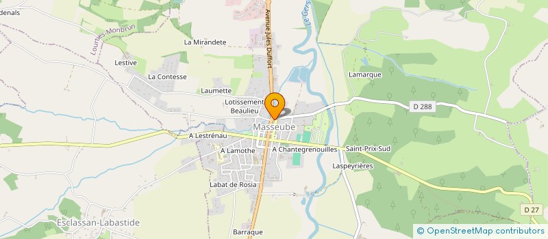 localisation de l'entreprise PICAULT PLOMBERIE à MASSEUBE