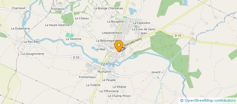 localisation de l'entreprise PICC  BELABRE