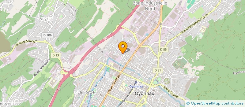 localisation de l'entreprise PICCARD BESNARD à OYONNAX
