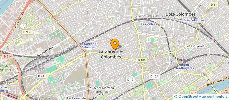 localisation de l'entreprise PICCOLA CUCINA à LA GARENNE-COLOMBES