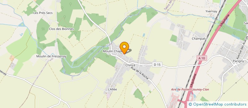 localisation de l'entreprise PICH'ART  JAUNAY-MARIGNY