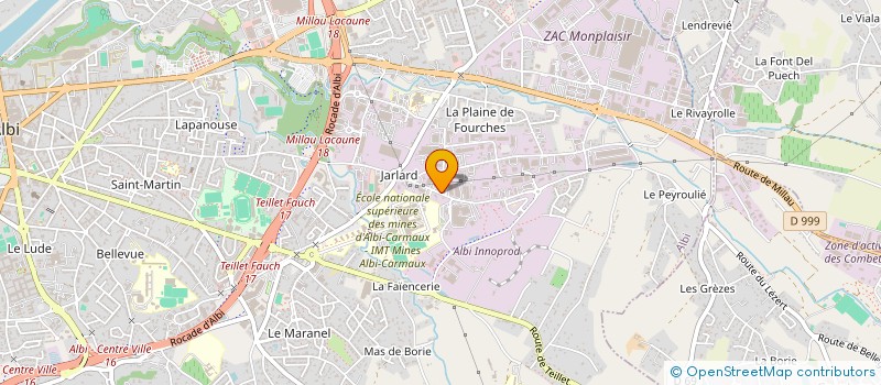 localisation de l'entreprise PICH'UNIVERS à ALBI