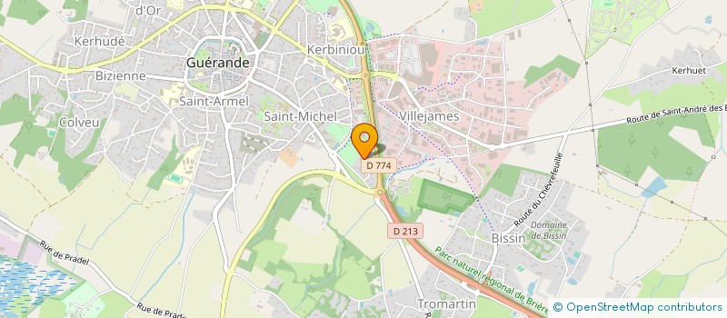 localisation de l'entreprise PICHAUD KERBINIOU  GUERANDE