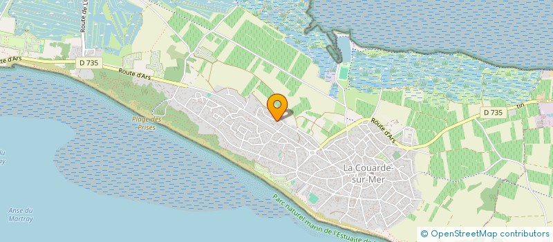 localisation de l'entreprise PICHAUD SARL à LA COUARDE-SUR-MER