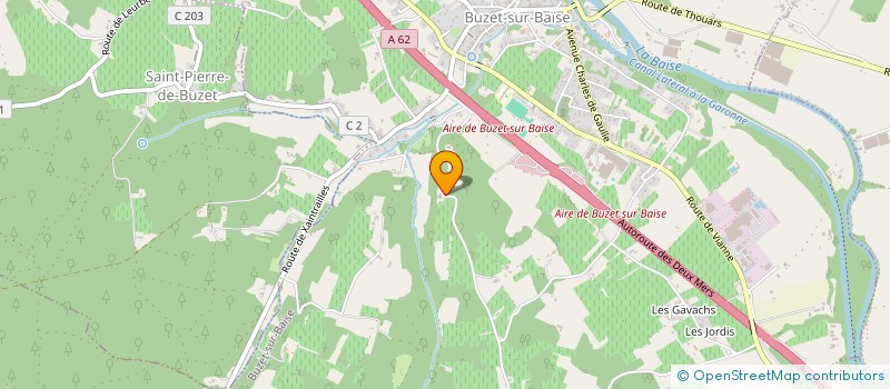 localisation de l'entreprise PICHEGRINS  BUZET-SUR-BAISE