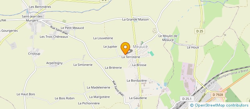 localisation de l'entreprise PICHEREAU à MEAUCE