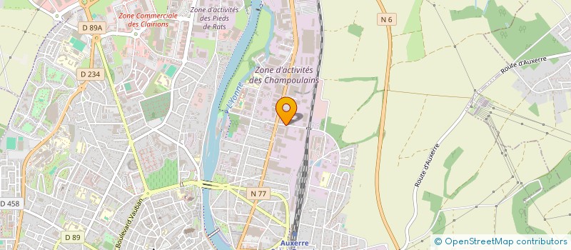 localisation de l'entreprise PICHON à AUXERRE