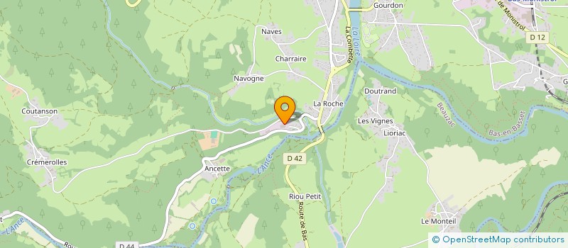 localisation de l'entreprise PICHON ET FILS à BAS-EN-BASSET