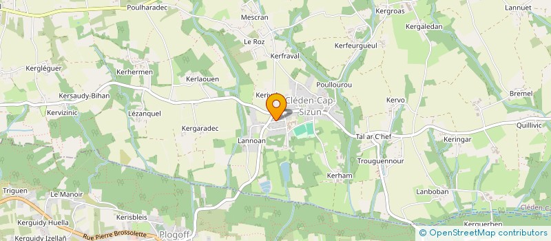 localisation de l'entreprise PICHON- LE COZ  PLOGOFF