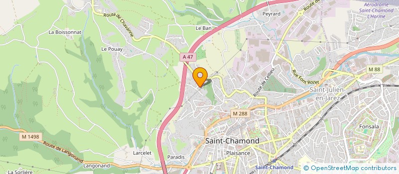 localisation de l'entreprise PICHON PLASTONI  SAINT-CHAMOND