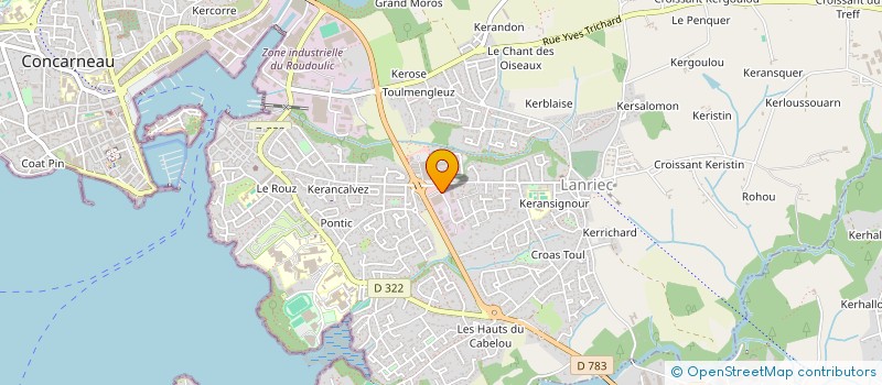 localisation de l'entreprise PICHRICH  CONCARNEAU