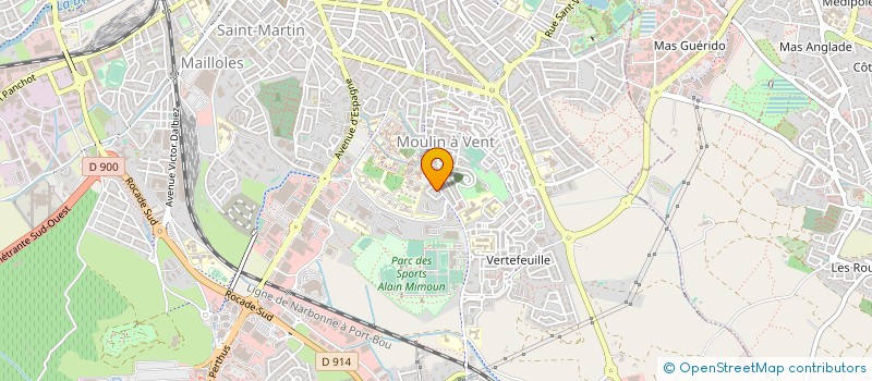 localisation de l'entreprise PICINE DU PARC DES SPORTS à PERPIGNAN