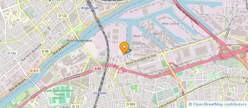 localisation de l'entreprise PICK-UP EXPRESS à GENNEVILLIERS