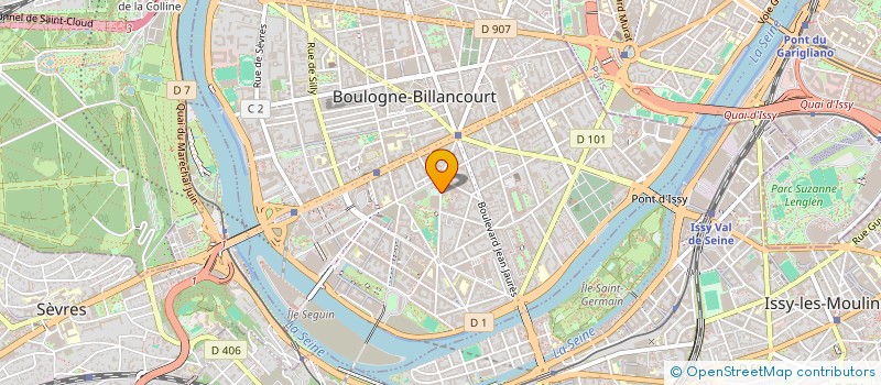 localisation de l'entreprise PICK UP SERVICE  BOULOGNE-BILLANCOURT