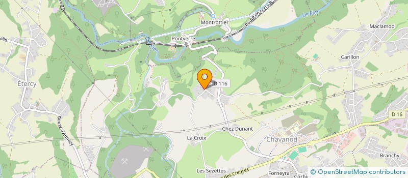 localisation de l'entreprise PICKLEBALL 74  CHAVANOD