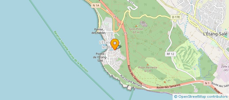 localisation de l'entreprise PICKLEBALL 974  L'ETANG-SALE