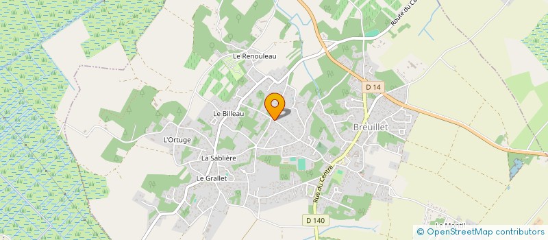 localisation de l'entreprise PICKLEBALL BREUILLET 17  BREUILLET