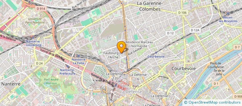 localisation de l'entreprise PICKLEBALL POUR TOUS  COURBEVOIE