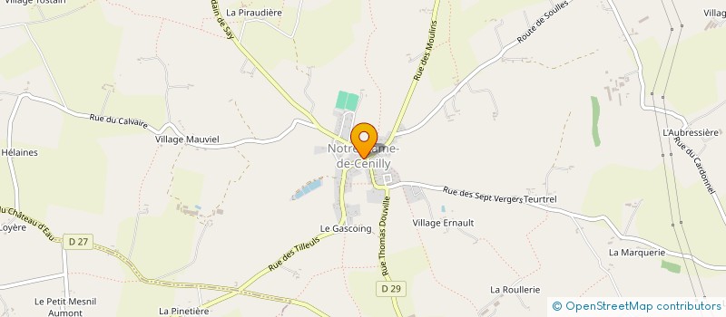 localisation de l'entreprise PICL  NOTRE-DAME-DE-CENILLY