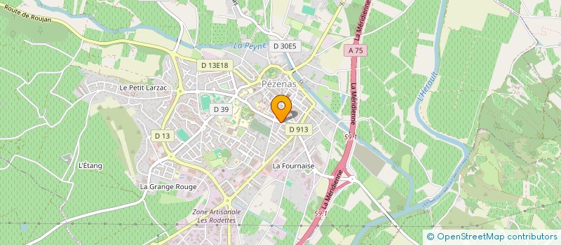 localisation de l'entreprise PICLEM  PEZENAS