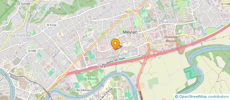 localisation de l'entreprise PICOT GUERAUD ROMAIN ET HENNEBIQUE AURELIE  MEYLAN