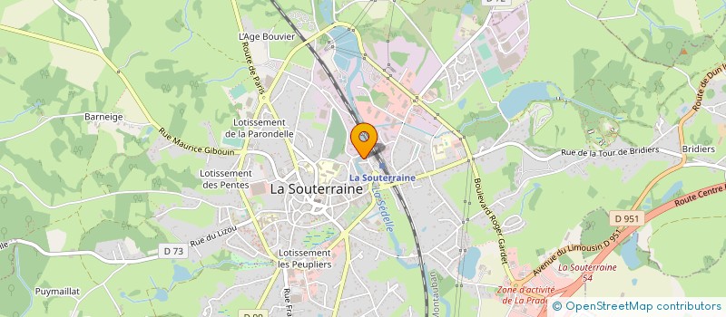 localisation de l'entreprise PICOTY RESEAU à LA SOUTERRAINE