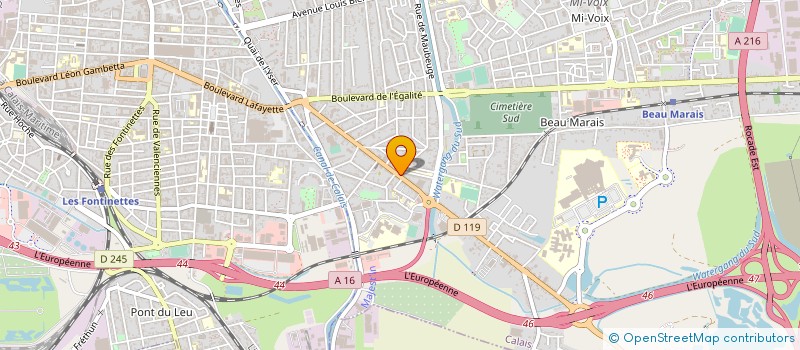 localisation de l'entreprise PICOUT-VANCOETSEM à CALAIS