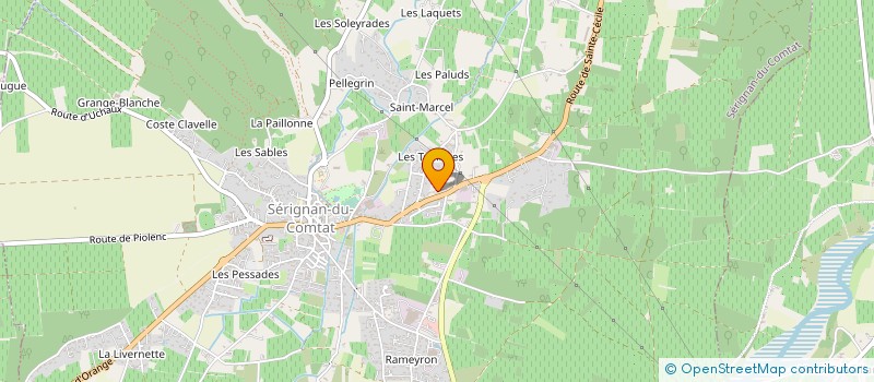 localisation de l'entreprise PICQUETTE CLIMATISATION à SERIGNAN-DU-COMTAT