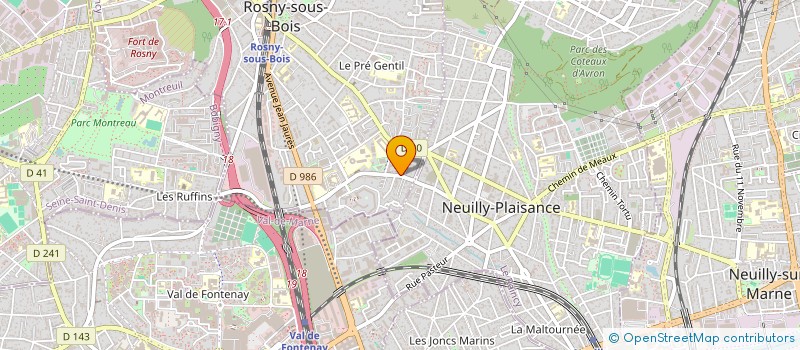 localisation de l'entreprise PICS à ROSNY-SOUS-BOIS