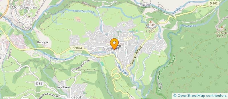 localisation de l'entreprise PICS ET COLEGRAM  GUILLESTRE