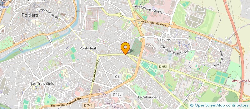 localisation de l'entreprise PICTAVIS DARTS CLUB à POITIERS