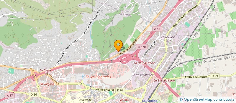 localisation de l'entreprise PICTOGRAM IMPRIMERIE  LA GARDE