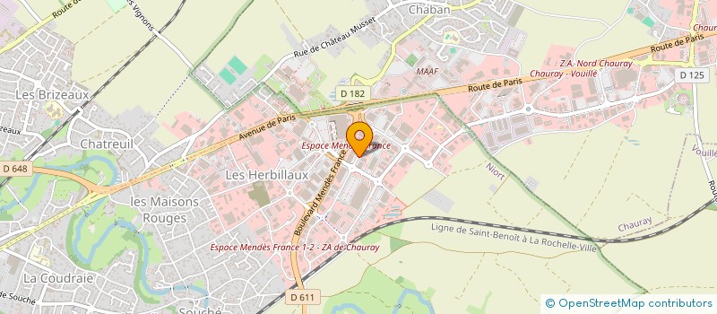 localisation de l'entreprise PICTONA à NIORT