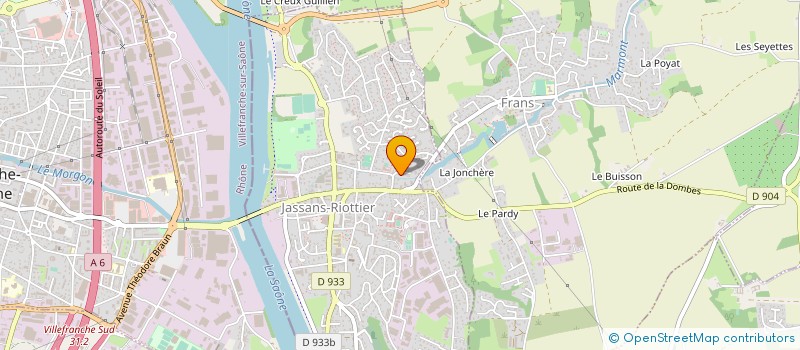 localisation de l'entreprise PICTURA PEINTURE à JASSANS-RIOTTIER