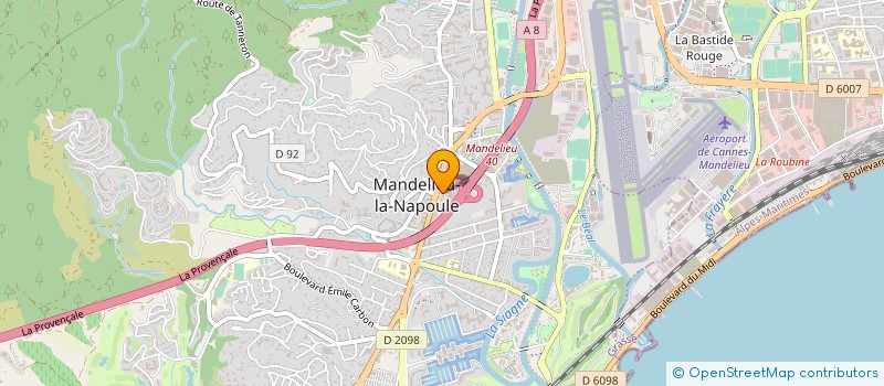 localisation de l'entreprise PICTURES AND CO  MANDELIEU-LA-NAPOULE