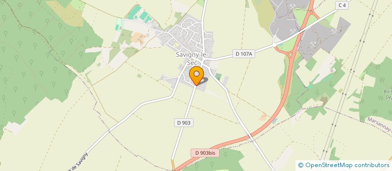 localisation de l'entreprise PICVERT 2  SAVIGNY-LE-SEC