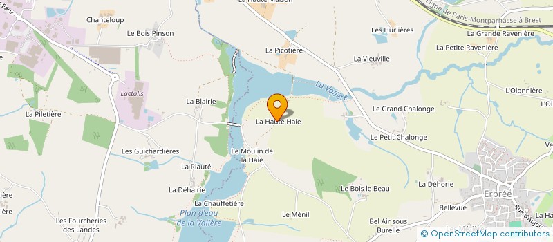 localisation de l'entreprise PID BRETAGNE  ERBREE