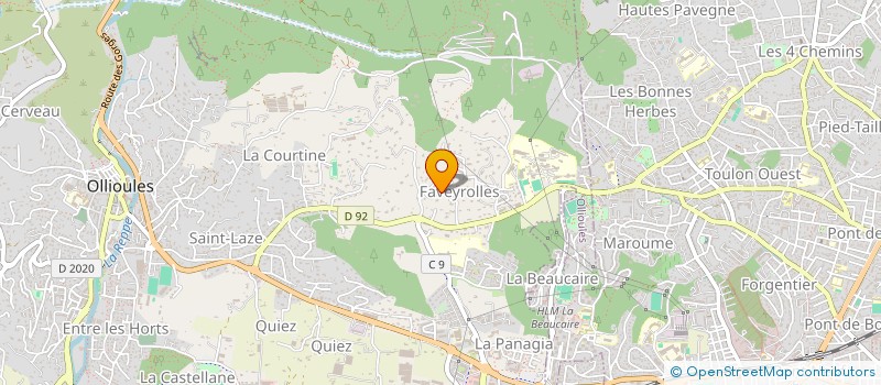 localisation de l'entreprise PIDA à OLLIOULES