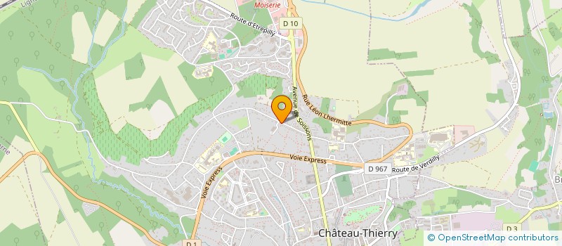 localisation de l'entreprise PIDA (PROJET INTERNATIONAL POUR LE DEVELOPPEMENT DES ARTISTES)  CHATEAU-THIERRY