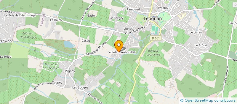 localisation de l'entreprise PIDECALO  LEOGNAN