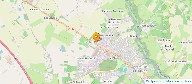 localisation de l'entreprise PIDOU  AIGREFEUILLE-SUR-MAINE