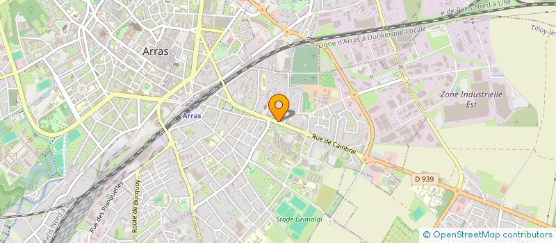 localisation de l'entreprise PIDOU à ARRAS